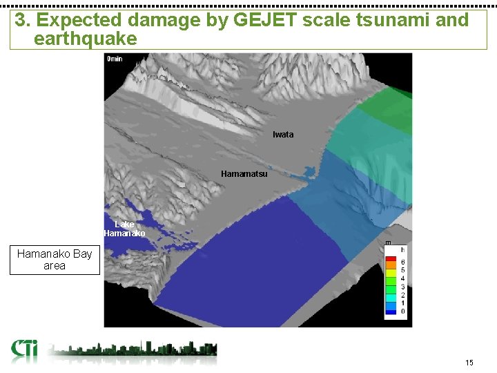 3. Expected damage by GEJET scale tsunami and earthquake Iwata Hamamatsu Lake Hamanako m