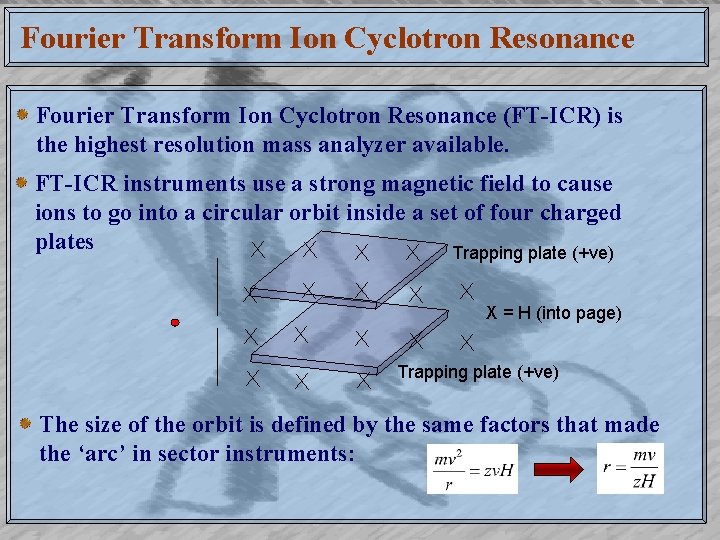 Fourier Transform Ion Cyclotron Resonance (FT-ICR) is the highest resolution mass analyzer available. FT-ICR