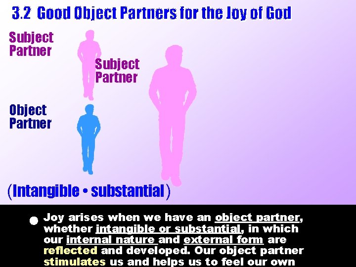 Subject Partner Object Partner (Intangible • substantial) arises when we have an object partner, Subject Partner Object Partner (Intangible • substantial) arises when we have an object partner,