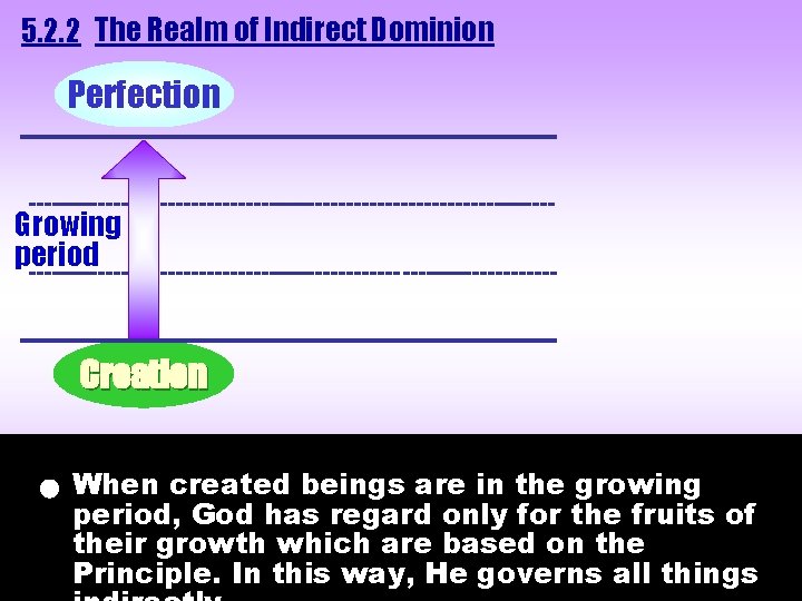 5. 2. 2 The Realm of Indirect Dominion Perfection ____________________ ---------------------------------- Growing period ----------------------------------____________________ 5. 2. 2 The Realm of Indirect Dominion Perfection ____________________ ---------------------------------- Growing period ----------------------------------____________________