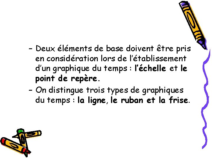 – Deux éléments de base doivent être pris en considération lors de l’établissement d’un