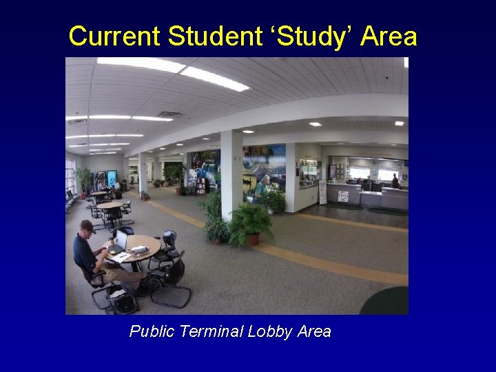 Current Student ‘Study’ Area Public Terminal Lobby Area 