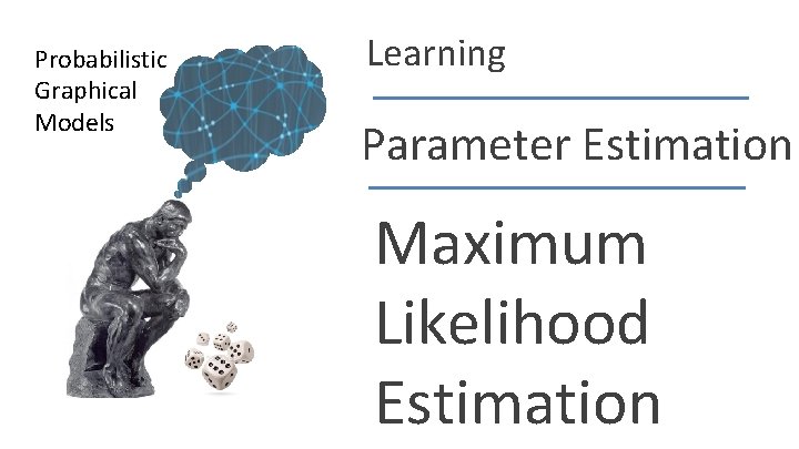 Probabilistic Graphical Models Learning Parameter Estimation Maximum Likelihood Estimation Daphne Koller 