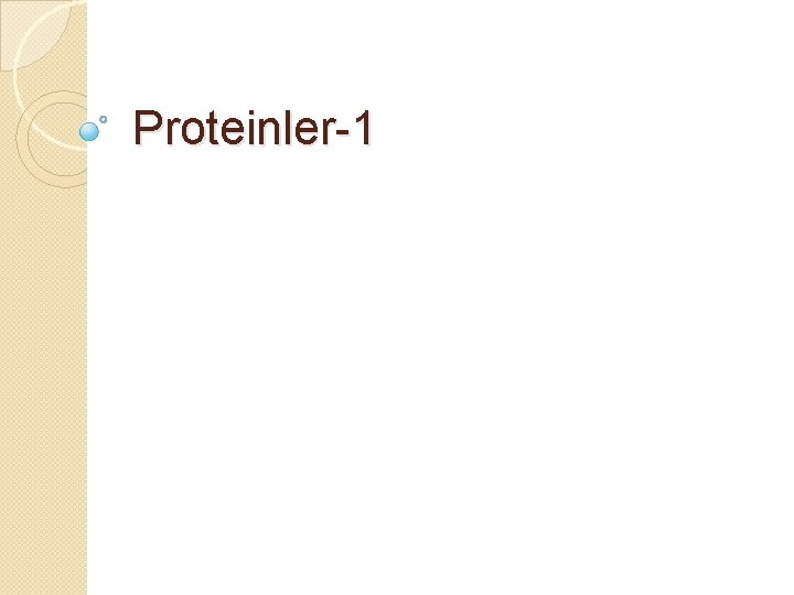 Proteinler-1 