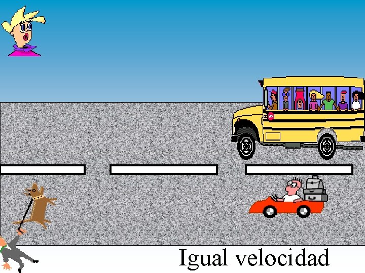 Igual velocidad Igual velocidad