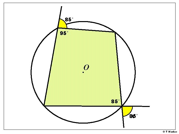 85° 95° O 85° x 85° © T Madas 85° 95° O 85° x 85° © T Madas