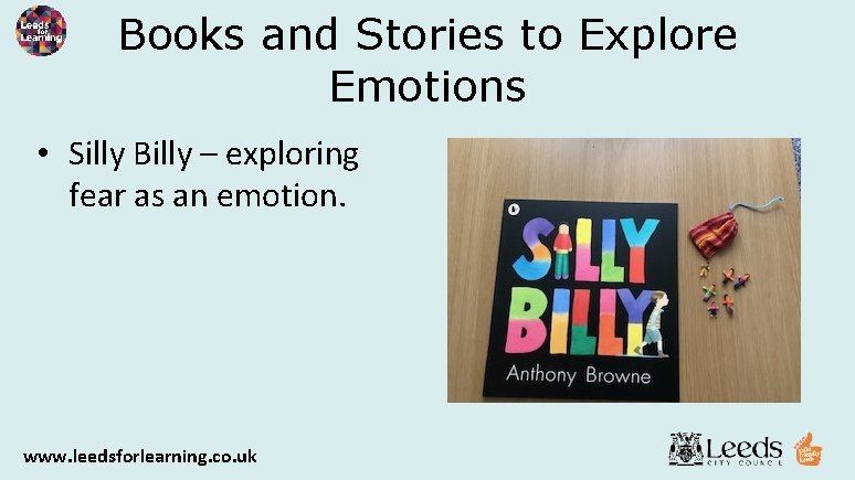 Books and Stories to Explore Emotions • Silly Billy – exploring fear as an