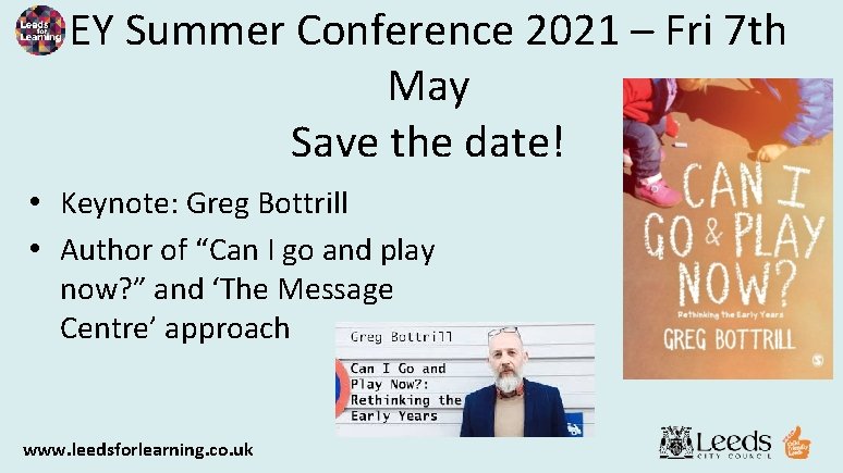 EY Summer Conference 2021 – Fri 7 th May Save the date! • Keynote: