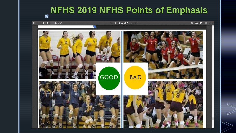 NFHS 2019 NFHS Points of Emphasis z 