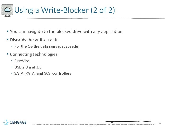 Using a Write-Blocker (2 of 2) • You can navigate to the blocked drive