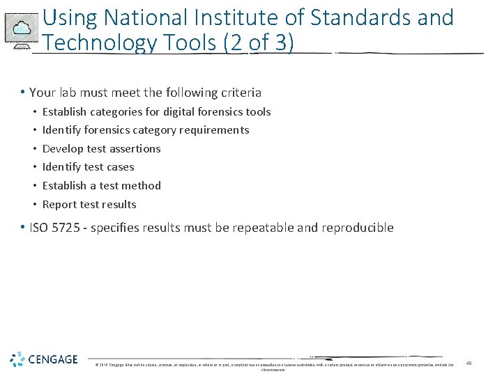 Using National Institute of Standards and Technology Tools (2 of 3) • Your lab