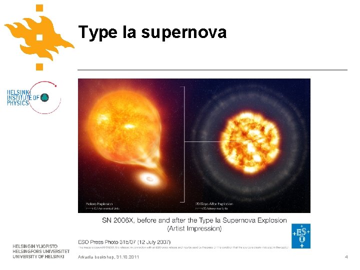 Type Ia supernova Arkadia bookshop, 31. 10. 2011 4 