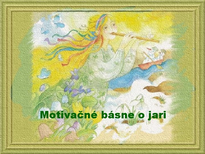 Motivačné básne o jari 