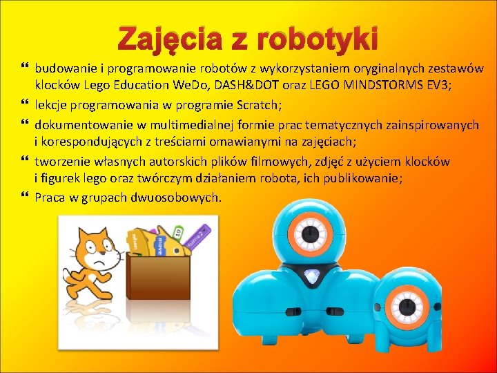 Zajęcia z robotyki budowanie i programowanie robotów z wykorzystaniem oryginalnych zestawów klocków Lego Education