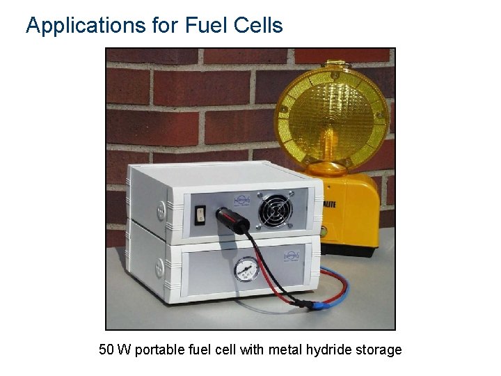 Portable power Applications for Fuel Cells 50 W portable fuel cell with metal hydride