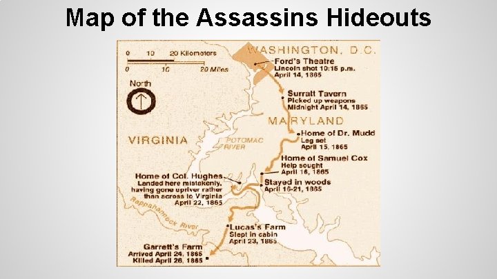 Map of the Assassins Hideouts 