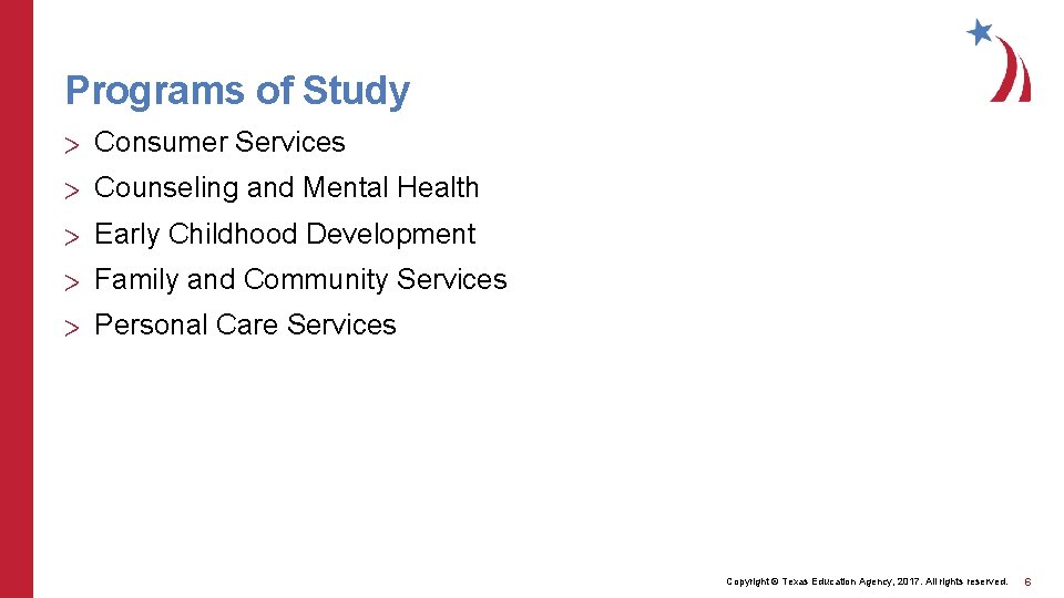 Programs of Study > Consumer Services > Counseling and Mental Health > Early Childhood