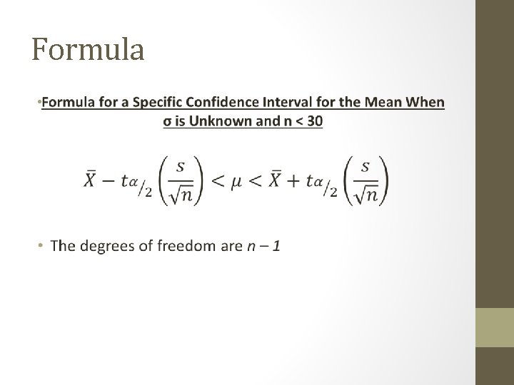 Formula • 