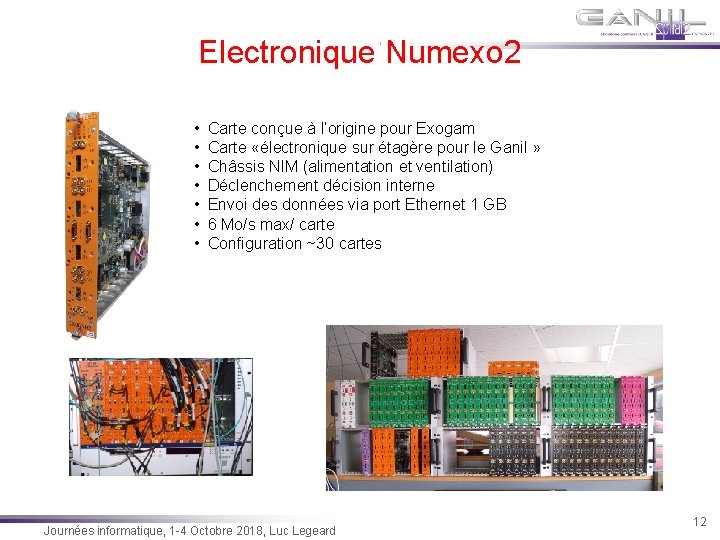 Electronique Numexo 2 • • Carte conçue à l’origine pour Exogam Carte «électronique sur