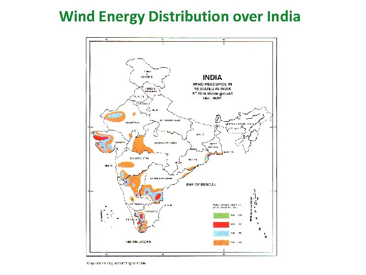 Wind Energy Distribution over India 