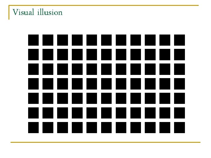 Visual illusion 