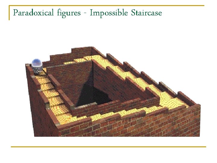 Paradoxical figures - Impossible Staircase 