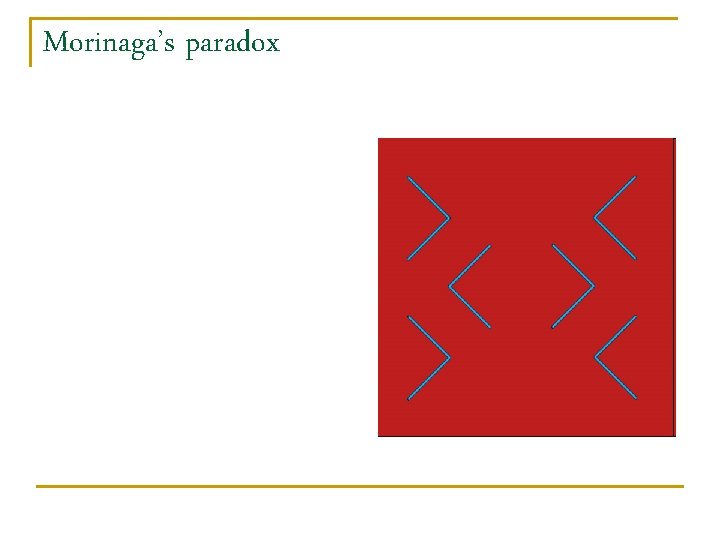 Morinaga’s paradox 