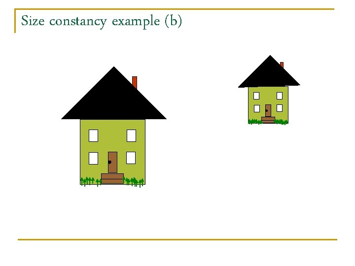 Size constancy example (b) 