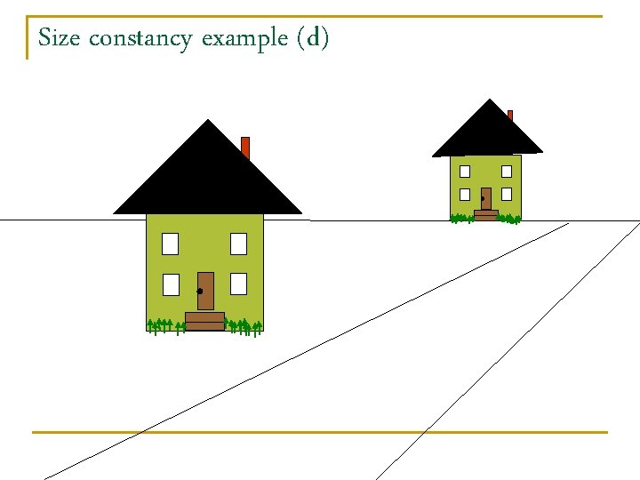 Size constancy example (d) 