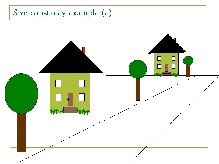 Size constancy example (e) 