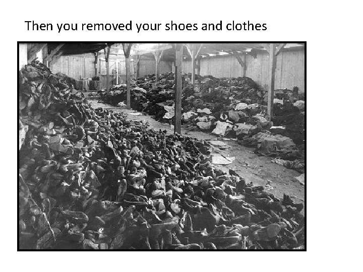 Then you removed your shoes and clothes Then you removed your shoes and clothes