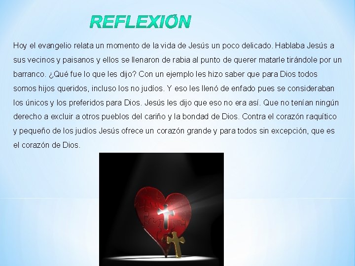 Hoy el evangelio relata un momento de la vida de Jesús un poco delicado.