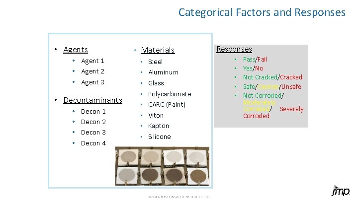 Categorical Factors and Responses • Agent 1 • Agent 2 • Agent 3 •