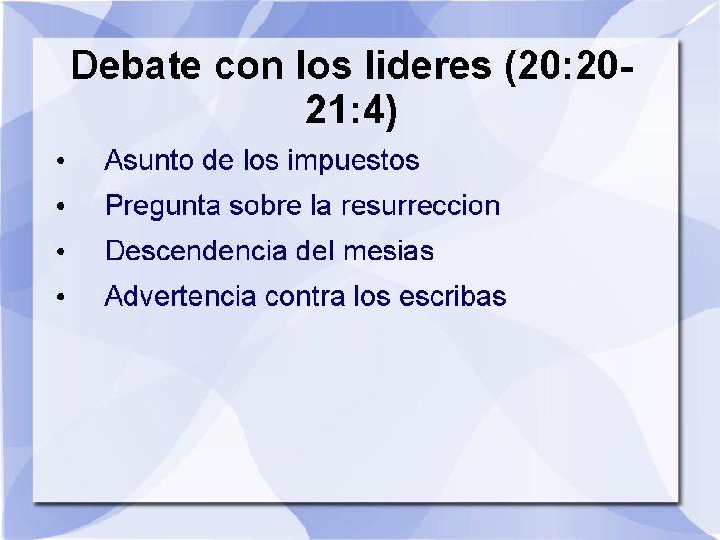 Debate con los lideres (20: 2021: 4) • Asunto de los impuestos • Pregunta