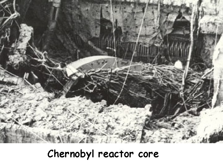 Chernobyl reactor core 