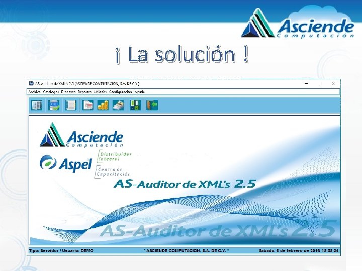 ¡ La solución ! ¡ La solución !