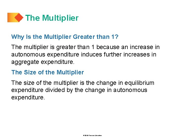 The Multiplier Why Is the Multiplier Greater than 1? The multiplier is greater than