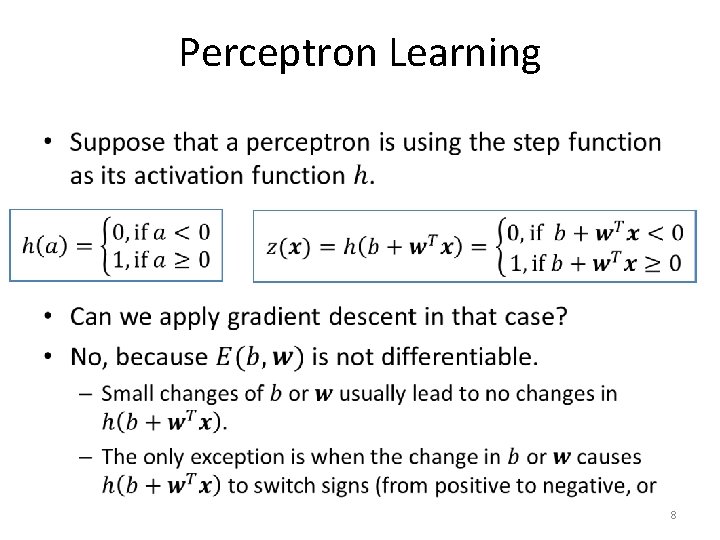 Neural Networks Part 2 Training Perceptrons Handling Multiclass