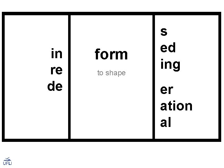in re de form to shape s ed ing er ation al 