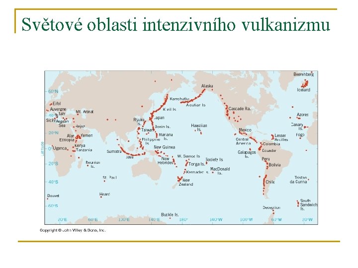 Světové oblasti intenzivního vulkanizmu 