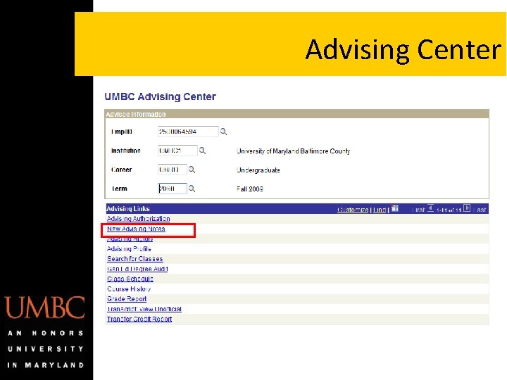 Advising Center Advising Center