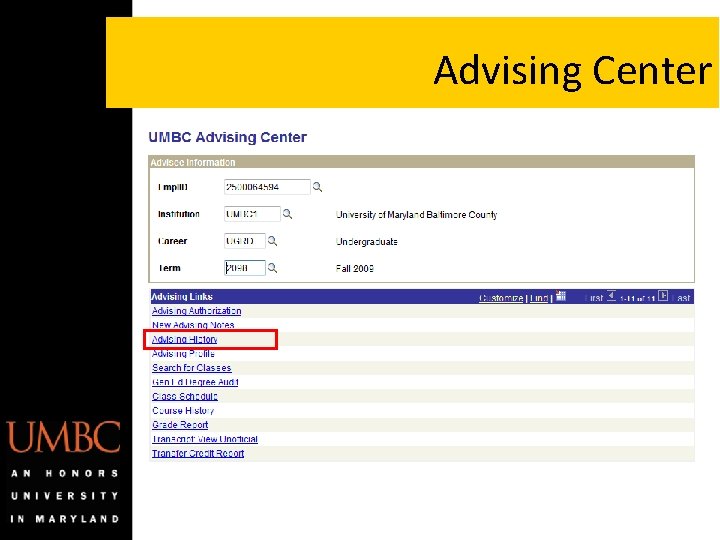 Advising Center Advising Center