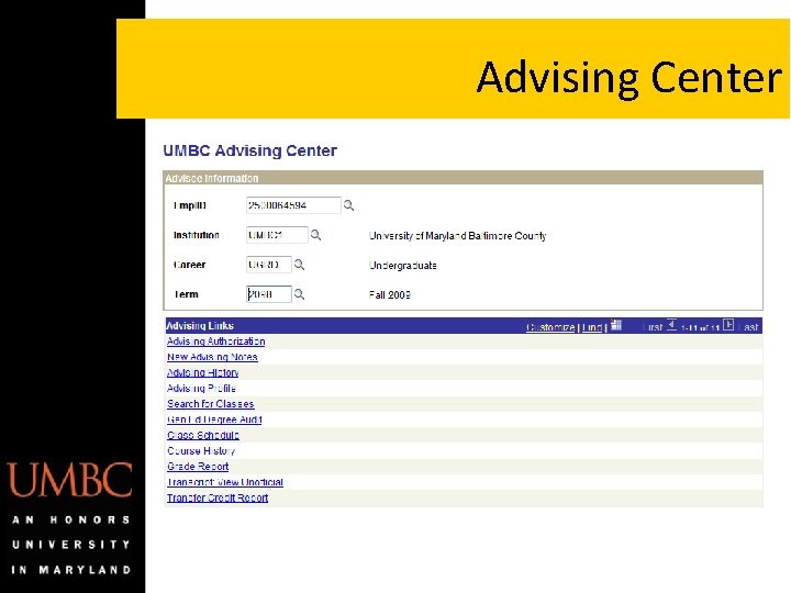 Advising Center Advising Center