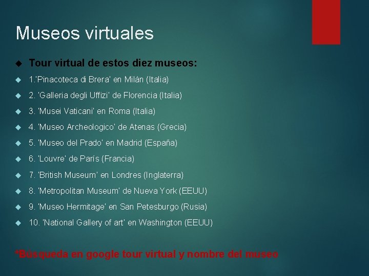 Museos virtuales Tour virtual de estos diez museos: 1. ‘Pinacoteca di Brera’ en Milán Museos virtuales Tour virtual de estos diez museos: 1. ‘Pinacoteca di Brera’ en Milán