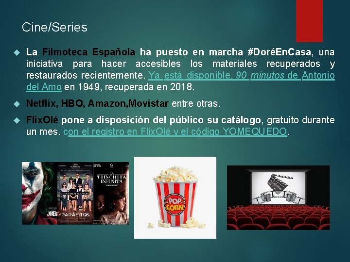 Cine/Series La Filmoteca Española ha puesto en marcha #DoréEn. Casa, una iniciativa para hacer Cine/Series La Filmoteca Española ha puesto en marcha #DoréEn. Casa, una iniciativa para hacer