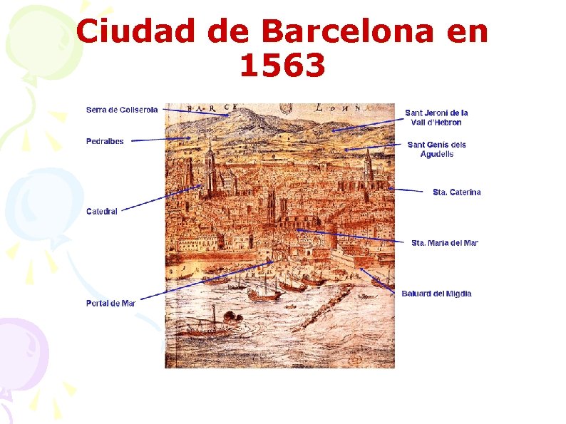 Ciudad de Barcelona en 1563 