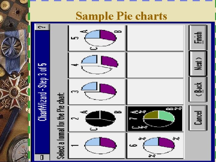 Sample Pie charts 25 