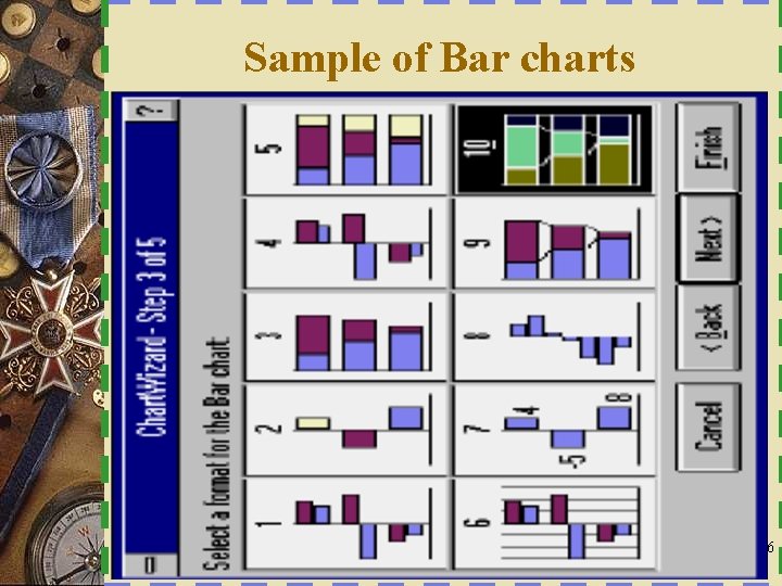 Sample of Bar charts 26 