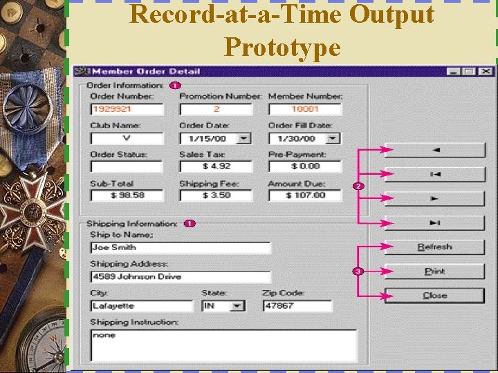 Record-at-a-Time Output Prototype 40 40 