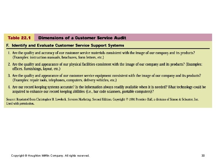 Copyright © Houghton Mifflin Company. All rights reserved. 30 Copyright © Houghton Mifflin Company. All rights reserved. 30